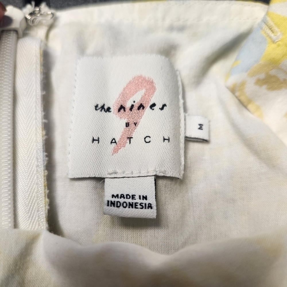 The Nines by HATCH Tank Maternity Dress Yellow Floral Sz. M - Picture 5 of 8